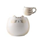Meetbees Cute Cat Coffee Mug with Ears, 12 Oz Ceramic Tea Cup for Women and Men, Kitty Themed Choice for Cat Lovers