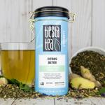 Tiesta Tea - Ginger Citrus Herbal Loose Leaf Tea, Lemon Ginger with Mint and Chamomile, Caffeine-Free, Hot or Iced, Refillable Tin, Makes Up to 50 Cups, 3 Ounce