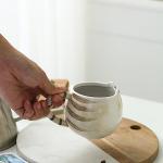 Meetbees Cute Cat Coffee Mug with Ears, 12 Oz Ceramic Tea Cup for Women and Men, Kitty Themed Choice for Cat Lovers