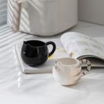 Meetbees Cute Cat Coffee Mug with Ears, 12 Oz Ceramic Tea Cup for Women and Men, Kitty Themed Choice for Cat Lovers