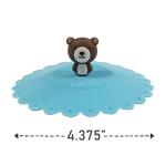 Wrapables® Cute Animal Silicon Cup Lids, Anti-Dust Airtight Mug Covers for Hot and Cold Beverages (Set of 6)