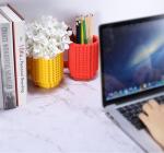 DEEXITO Build on Brick Coffee Mugs,Creative DIY Kids Party Cups with Building Blocks,Fun Novelty Gifts for Kids Childhood Adults Office Birthday Xmas,Red