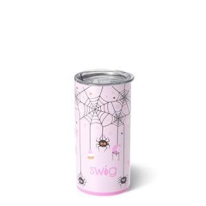 Swig Life 12oz Insulated Tumbler, Travel Coffee Tumbler with Lid, Cup Holder Friendly Travel Coffee Mug, Stainless Steel Thermos (Sweet And Spooky)