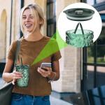 Joeyan 14.5 oz Green Tumbler with Lid and Straw,Iced Coffee Glass Cups with Diamond Design,Colored Smoothie Tea Drinking Jar,Portable Water Juice Beverages Soda Glasses,Set of 2,Dishwasher Safe