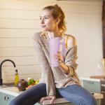 COKTIK 20 oz Insulated Tumbler with Handle and Two Lids(Flip/Straw), Double Wall Stainless Steel Vacuum Insulated Tumbler, Cupholder Friendly,Travel Coffee Mug BPA Free Reusable Cup,Taro purple