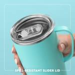 Swig Life 22oz Travel Mug, Insulated Tumbler with Handle and Lid, Cup Holder Friendly, Dishwasher Safe, Stainless Steel, Travel Coffee Cup, Insulated Mug with Lid (Howdy Holidays)