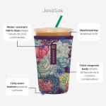 Sok It JavaSok Iced Coffee & Cold Soda Insulated Neoprene Cup Sleeve (Classic Leopard, Large: 30-32oz)