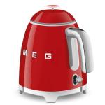 SMEG Mini 50's Retro Style 3 Cup Electric Kettle with Double Wall Anti Slip Base and Water Level Indicator (Red)