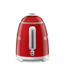 SMEG Mini 50's Retro Style 3 Cup Electric Kettle with Double Wall Anti Slip Base and Water Level Indicator (Red)