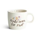 DaySpring - Studio 71 - Make Room For Rest - Inspirational Ceramic Mug, 16 oz, White (J4675)