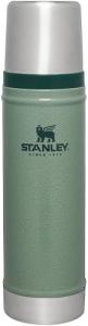 Stanley Classic Legendary Vacuum Bottle 20 oz | Wide Mouth with Leakproof Cup Lid | Keep Drinks Hot or Cold | Packable for Travel | Insulated Stainless Steel Thermos | BPA-Free | Hammertone Green