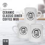 Trejo Coffee Classic Ceramic Diner Mug | Vintage Heavy-Duty | Chip-Resistant, Ultra-Durable | Microwave & Dishwasher Safe | Perfect for Enjoying Light, Medium & Dark Roast Coffee | 12oz