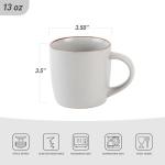 famiware Mercury Coffee Mugs 13 oz, Coffee Mugs Set of 4 with Handle, Cups for Latte, Hot Tea, Cappuccino, Mocha, Cocoa, Multi-color