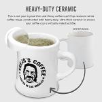 Trejo Coffee Classic Ceramic Diner Mug | Vintage Heavy-Duty | Chip-Resistant, Ultra-Durable | Microwave & Dishwasher Safe | Perfect for Enjoying Light, Medium & Dark Roast Coffee | 12oz