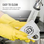 Trejo Coffee Classic Ceramic Diner Mug | Vintage Heavy-Duty | Chip-Resistant, Ultra-Durable | Microwave & Dishwasher Safe | Perfect for Enjoying Light, Medium & Dark Roast Coffee | 12oz