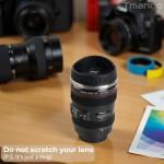 Camera Lens Coffee Mug with Slider Lid – Realistic DSLR Thermos Cup, Novelty Gift for Photographers, Coffee Lovers, Men & Women