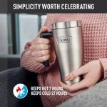 THERMOS ICON SERIES, Stainless Steel Mug, Granite, 16 oz