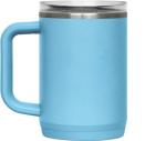 CamelBak Thrive Leak-Proof 16 oz Mug, Insulated Stainless Steel - For travel, coffee, tea, hot beverages - Spill Proof - Cup-holder Compatible, Nordic Blue