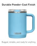 CamelBak Thrive Leak-Proof 16 oz Mug, Insulated Stainless Steel - For travel, coffee, tea, hot beverages - Spill Proof - Cup-holder Compatible, Nordic Blue