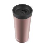Ello Arabica 14oz Vacuum Insulated Stainless Steel Powder Coat Coffee Travel Mug with Leak-Proof Slider Lid, Keeps Hot for 5 Hours, Perfect for Coffee or Tea, BPA-Free Tumbler, Rosegold