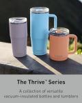 CamelBak Thrive Leak-Proof 16 oz Mug, Insulated Stainless Steel - For travel, coffee, tea, hot beverages - Spill Proof - Cup-holder Compatible, Nordic Blue