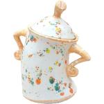 TONGBEISHU Canister With Attitude, Ceramics Creative Forked Waist Jars with Lids, Unique Cafe Canister Mug, Retro Spotted Resin Food Cans Kitchen Storage Jars, for Coffee Tea Sugar Spices (B)