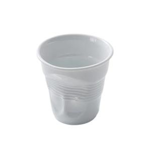 RabyLeo Unique Ceramic Mug Inspired by Crumpled Paper Cup Design,Artistic & Irregular Shape, Perfect for Coffee, Tea, and Hot Beverages,Ideal for Home, Office (White, Small)