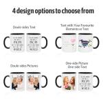Personalized photo Mug Custom Mug Design Your Own Style with Words Picture, 11oz Multiple Colors Personalized Gifts Custom Cups for Birthday Anniversary Christmas, Party Favors Mug Wholesale