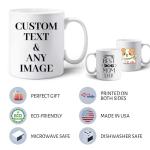 Personalized photo Mug Custom Mug Design Your Own Style with Words Picture, 11oz Multiple Colors Personalized Gifts Custom Cups for Birthday Anniversary Christmas, Party Favors Mug Wholesale