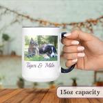 Personalized Black 15oz Ceramic Coffee Mug with Custom Photo, Text, Logo or Design, DYE, Taza para Cafe Personalizadas con Fotos, Mother's Day Gift, Great Gifts for Men, Women, Picture