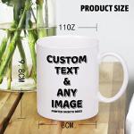 Personalized photo Mug Custom Mug Design Your Own Style with Words Picture, 11oz Multiple Colors Personalized Gifts Custom Cups for Birthday Anniversary Christmas, Party Favors Mug Wholesale