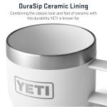 YETI Rambler 6 oz Stackable Mug, Stainless Steel, Vacuum Insulated Espresso/Coffee Mug, 2 Pack, White
