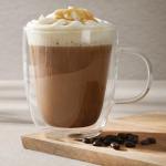 Mr. Coffee Retro Machiatto Large 16 Ounce Insulated Double Wall Glass Coffee & Tea Cups, Set of 2