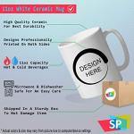 Custom Ceramic Coffee Mug 11 Ounces The Mountains Are Calling Inspiration & Motivation Nature White Tea Cup Personalized Text Here