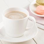 Restaurantware Voga 10 Ounce Tea Cups With Saucers 10 Premium Coffee Cups With Saucers - Top Rack Dishwashable Serve Lattes Mochas Or Teas White Melamine Cups With Saucers For Homes or Cafes