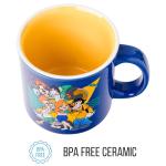 Silver Buffalo Disney A Goofy Movie Retro Featuring Roxanne, Max Goof, and Bobby Zimmeruski Ceramic Camper Mug, 20 Ounces