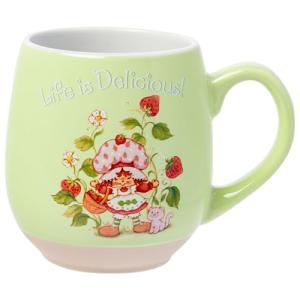 Silver Buffalo Strawberry Shortcake Vintage Authentic Berry Life is Delicious 16oz Clay Base Ceramic Mug