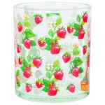 Silver Buffalo Strawberry Shortcake Vintage Walking Basket and Strawberries 17.5oz Glass Coffee Mug