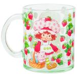 Silver Buffalo Strawberry Shortcake Vintage Walking Basket and Strawberries 17.5oz Glass Coffee Mug