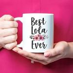 Fonhark - Lola Coffee Mug, Filipino Grandmother, Best Lola Ever, Reality TV Pop Culture, 11 Oz Novelty Cup, White