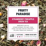 Tiesta Tea - Fruity Paradise, Loose Leaf, Strawberry Pineapple Green Tea, Premium Blend, Medium Caffeinated Green, Make Hot or Iced & Brews Up to 50 Cups, 4oz Refillable Tin
