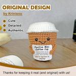 Krinisou Coffee Gifts for Women Coffee Lovers, Positive Animals Espresso Themed Brithday Presents, Office Desk Decor Inspirational Motivational Encouragement Gift