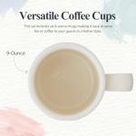 Portmeirion Holly & Ivy 9 Oz Breakfast Mugs (Set of 6) - Holiday Earthenware for Seasonal Tableware, Coffee & Tea Cup - Hand-Decorated, Oven, Microwave & Freezer Safe Mug Set for Entertaining