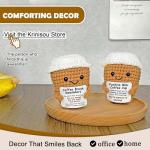 Krinisou Coffee Gifts for Women Coffee Lovers, Positive Animals Espresso Themed Brithday Presents, Office Desk Decor Inspirational Motivational Encouragement Gift