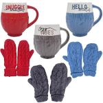 Holiday Treasures Hello Winter Mug & Mitten Set Birthday - Christmas Gifts Coffee Mug Set