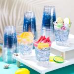 Hushee 50 Pcs Ocean Themed Plastic Beach Cups 12 oz Reusable Sea Turtle Cups Summer Sea Birthday Decorations Ocean Themed Party Favors for Animal Birthday Tea Beach Party Supplies