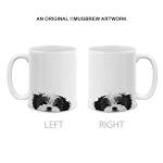 MUGBREW Black White Shih Tzu Ceramic Coffee Mug Tea Cup, 11 OZ