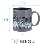 Silver Buffalo Haunted Mansion Beware Ceramic Mug, 20 Ounces