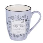 Christian Art Gifts Inspirational Microwave/Dishwasher Safe Coffee & Tea Scripture Mug: Many Women Do Noble Things Encouraging Proverb Bible Verse, Novelty Drinkware, Lavender Purple & White, 12 oz.