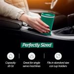 Copco Cone 16oz Insulated Travel Mug with Handle, Double Wall, Slide-Closure Lid, BPA-Free, Microwave & Dishwasher Safe, Reusable Plastic Travel Coffee Tumbler - Portable Coffee Cup (Hunter Green)